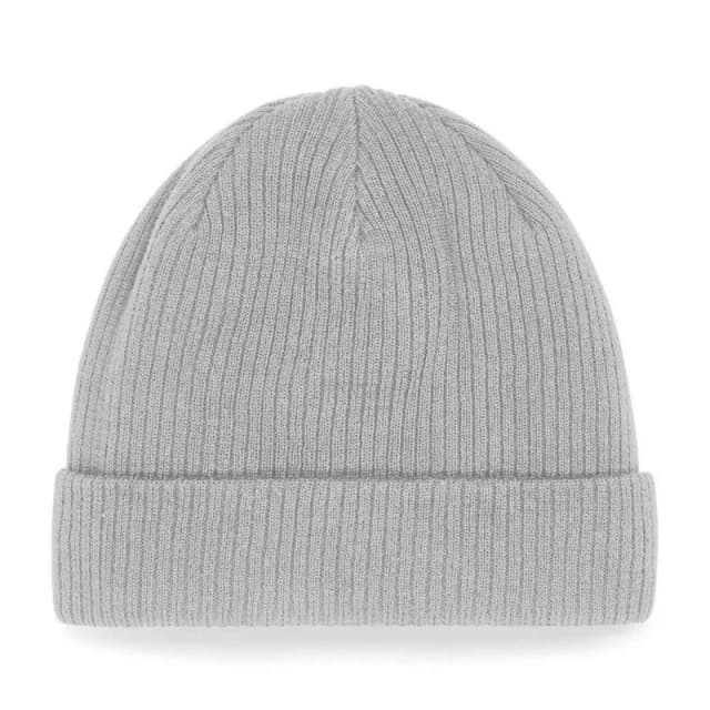 Beechfield Beechfield Men Cotton Beanie in Light Grey Light Grey One Size Male 5063425497935