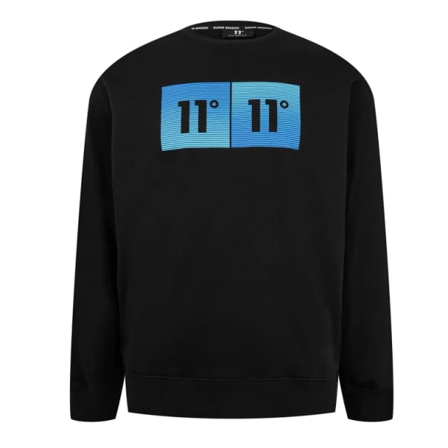 11 Degrees Gradient Sweater Black male L