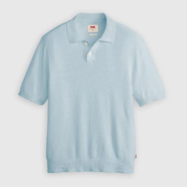 Levis Mens Quarter Zip Knitted Top Niagara Mist male XL