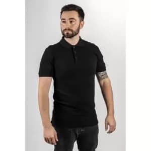 Essentials Polo Shirt Polo Shirts Black Medium