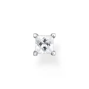 THOMAS SABO Silver Square Stone Single Ear Stud
