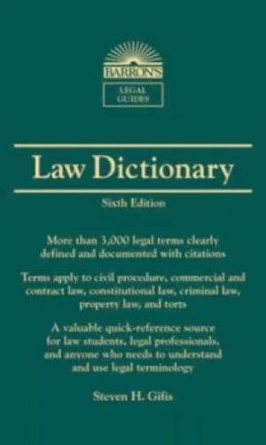 Law dictionary by Steven H. Gifis