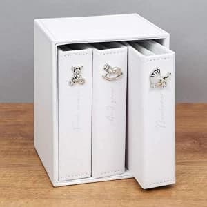 Bambino White Set of 3 Albums - 24 4" x 6" Photos in Each