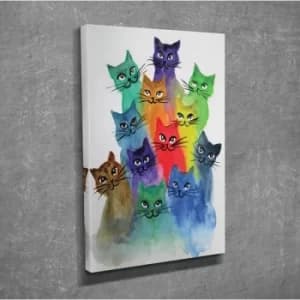 DC166 Multicolor Decorative Canvas Painting