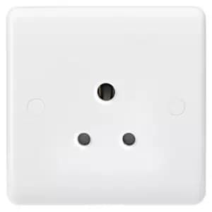 MLA Knightsbridge Curved Edge 5A Unswitched Round Pin Socket - CU5U