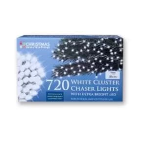Christmas Workshop Cluster Lights in White x 720 with UItrabright LEDs for Indoor and Outdoor Use TJ Hughes