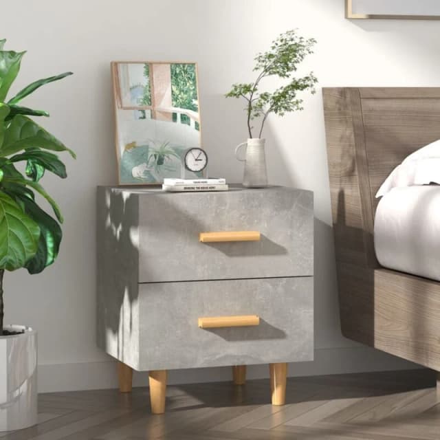 VIDAXL Bed Cabinet Concrete Grey 40x35x47.5cm Vidaxl 8720286971512