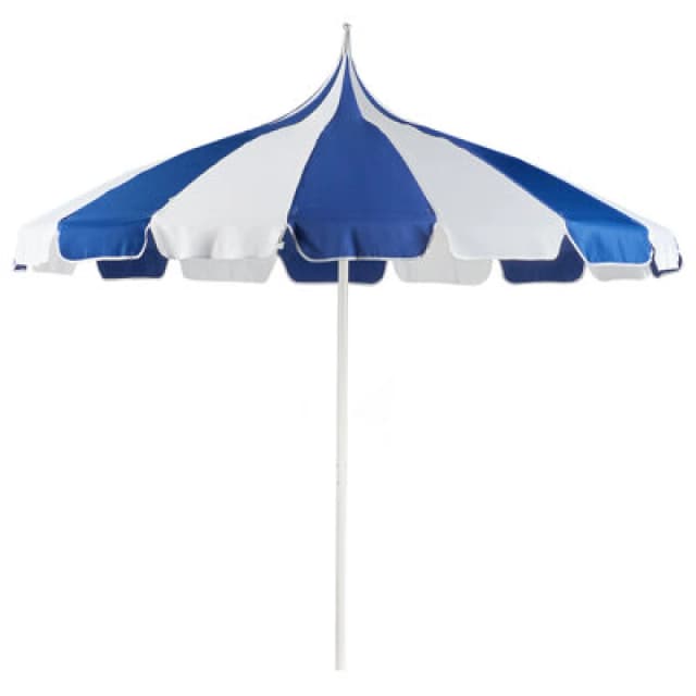 Beliani Market Parasol 245cm Minoa White/ Blue