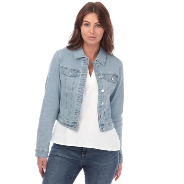 Veromoda Light Blue Luna Slim Denim Jacket Blue Female M 240230UK