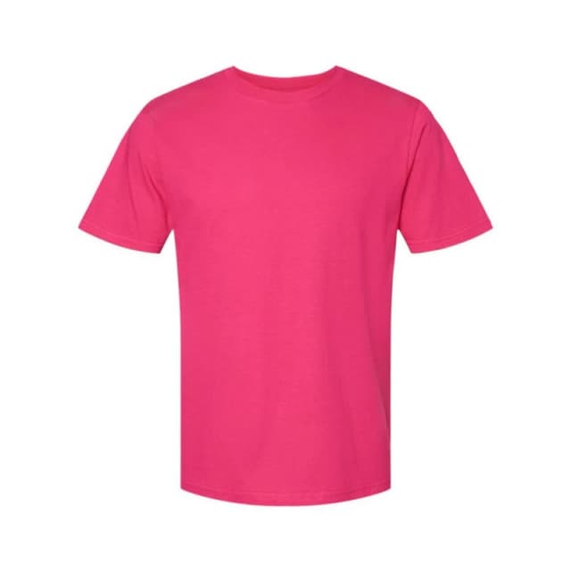Gildan Mens Softstyle Midweight T-Shirt in Pink Size: Medium Pink Male M