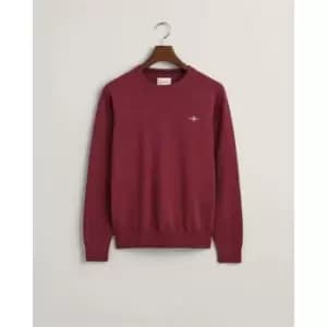 Gant Classic Cotton C-Neck Bordeaux Mela - Red