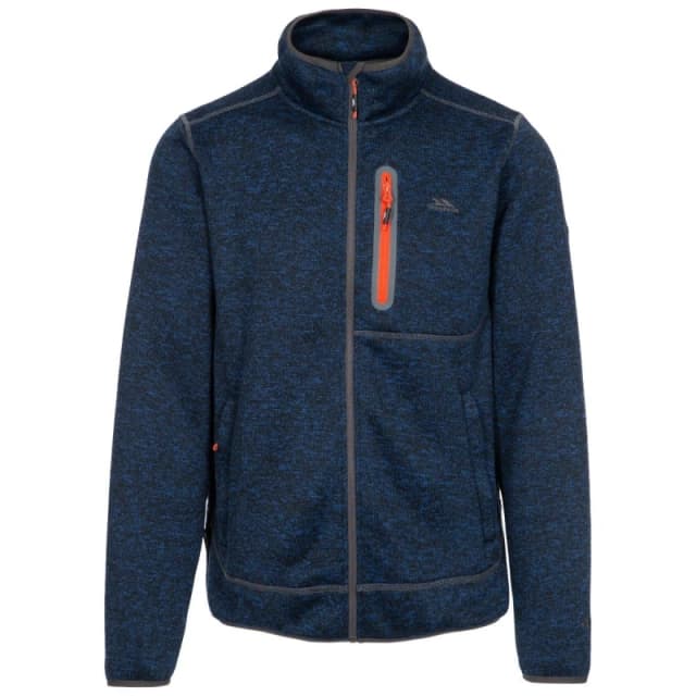 Trespass Trespass Men Bingham Fleece Jacket in Navy Size: Small Navy S Male 5059444978968
