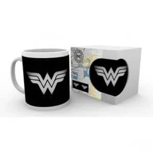 DC Comics Wonder Woman Monotone Logo Mug