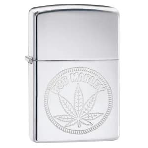 Zippo BOB Marley Weed Stamp Chrome Regular Windproof Lighter