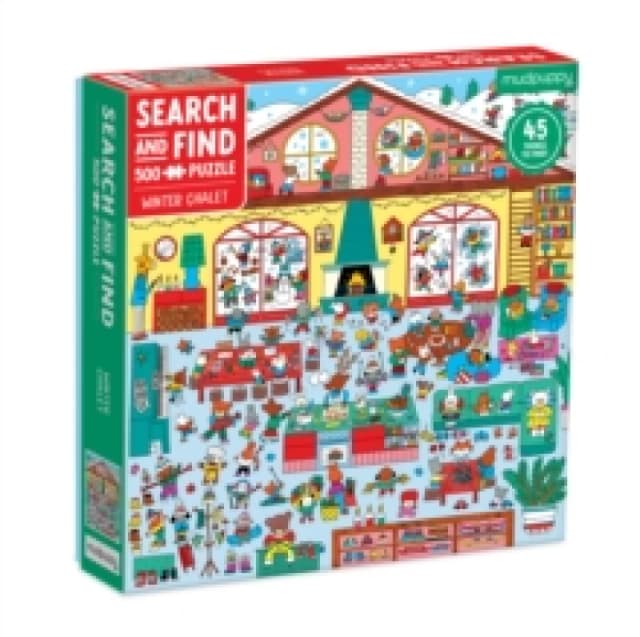 Winter Chalet 500 piece Search & Find Puzzle Jigsaw