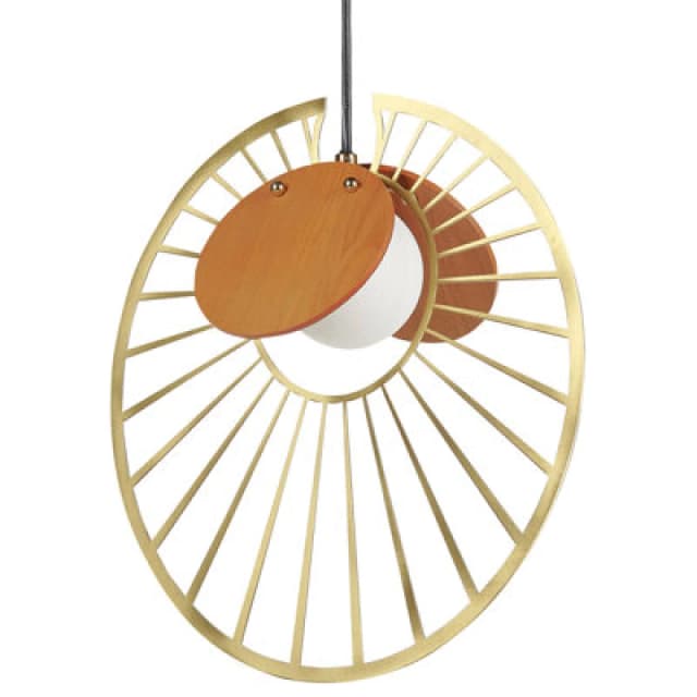 Beliani Pendant Lamp Bargo Metal Gold