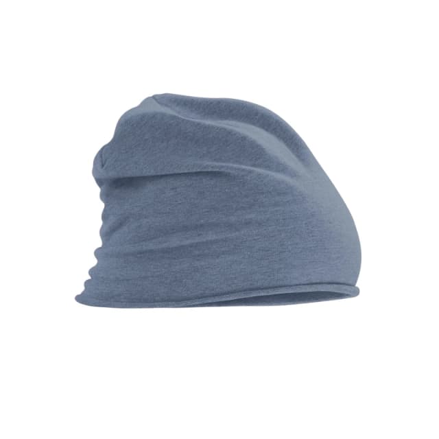 Beechfield Beechfield Men Jersey Beanie in Blue Blue One Size Male 5063377394948
