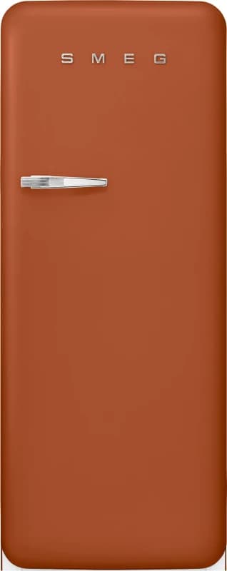 Smeg 50s Style Retro Right Hand Hinge FAB28RDRU6 153cm Small Fridge with Ice Box - Rust - C Rated