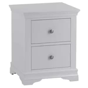 Sierra Sewla 2 Drawer Large Bedside Table - Grey