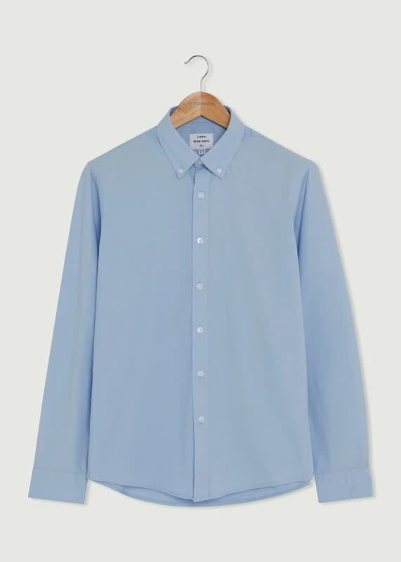 Peter Werth Mens Peak LS Shirt in Light Blue Size: XL Light Blue Male XL