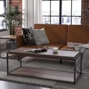 Queer Eye Quincy Coffee Table, Weathered Oak Oak (Brown)