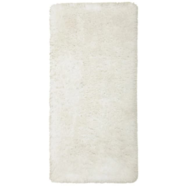Beliani Shaggygy Rug Cide White 80 X 150 Cm