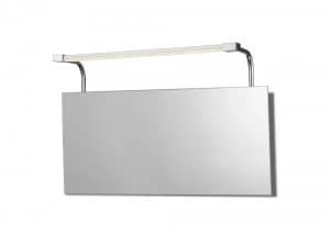 Wall Lamp 6W LED Chrome IP44 4000K, 420lm, Silver, Frosted Acrylic, Polished Chrome