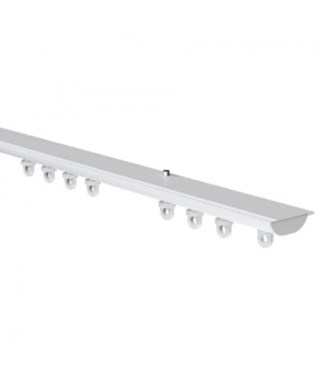 White Hidden Ceiling Fix Aluminium Curtain Hanging Track 70Cm