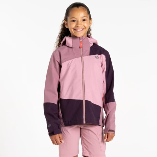 Dare 2b Unisex Kids Explore II Waterproof Jacket Deep Plum/Mauve unisex 7-8 Years