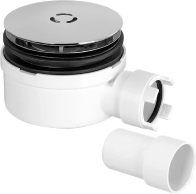 McAlpine ST90CB10-53 90mm Shallow Shower Trap - 53mm High White