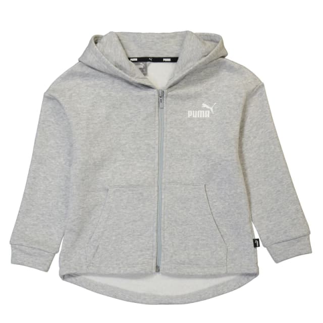 Puma Zipped Hooded Jacket Juniors - Grey Grey S