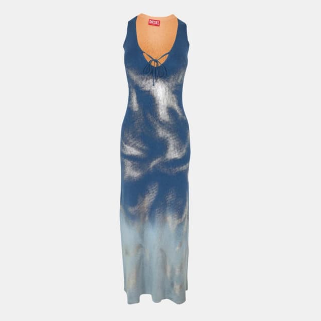 Diesel Womens Idelle Knitted Stretch Jumper Dress Faded Denim female 6