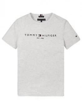 Tommy Hilfiger Boys Essential Logo Short Sleeve T-Shirt - Grey