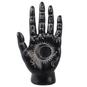 Black and White Mantric Hand Large