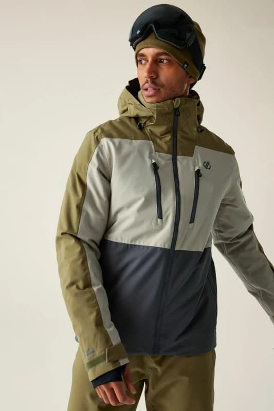 Dare 2b Dare 2b Men Baseplate Waterproof Breathable Insulated Skiing Jacket in Green Size: 3X-Large Green XXXL Male 5063516183723