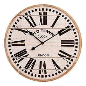 Hometime White Wall Clock Roman Dial 60cm