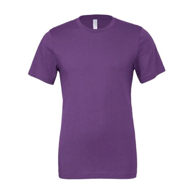 Bella + Canvas Mens Jersey Crew Neck T-Shirt in Purple Size: Small Purple Male S