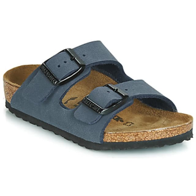 Birkenstock Kids Arizona Kids Double Strap Mules Navy Baby 26 (8.5)