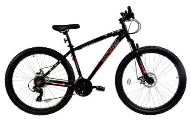 Basis El Toro Hardtail Mountain Bike, 27.5" Wheel - Black/Red Black unisex