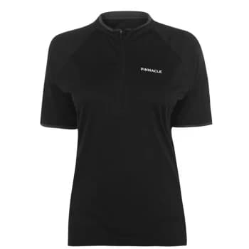 Pinnacle Short Sleeve Cycling Jersey Ladies - Black