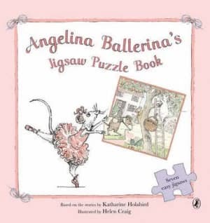 Angelina Ballerinas Jigsaw Puzzle Book by Katharine Holabird Hardback