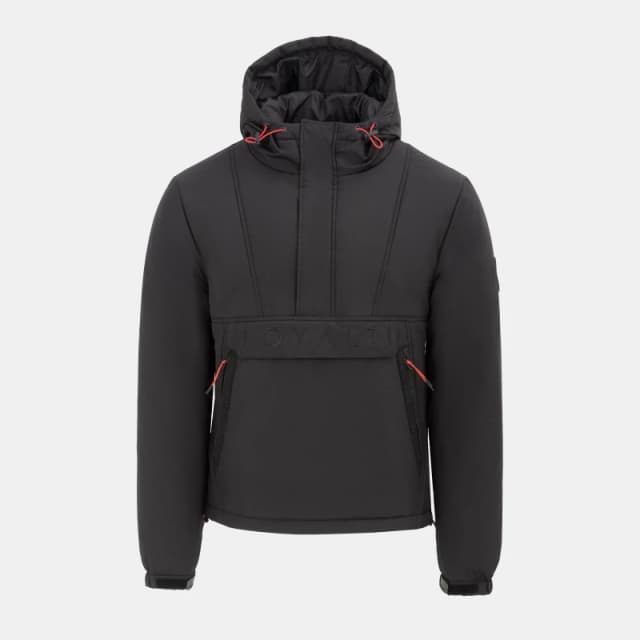 Loyalti Mens Vision Long Sleeve Half Zip Bomber Jacket Black male Small