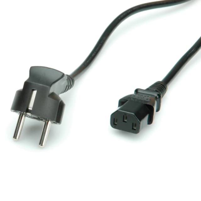 ROLINE Power Cable. straight IEC Connector 1.8 m