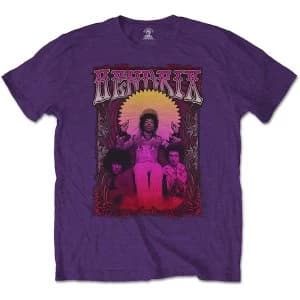 Jimi Hendrix - Karl Ferris Wheel Unisex Large T-Shirt - Purple