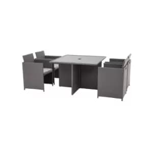 Nevada Grey 4 Seater Cube Set