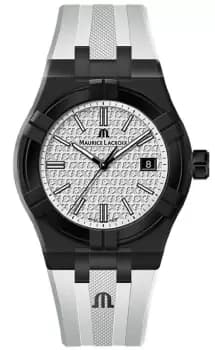 Maurice Lacroix Watch Aikon Quartz TIDE FIBA Black White Special Edition