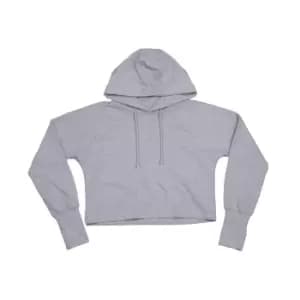 Mantis Womens/Ladies Cropped Hoodie (L) (Heather Marl)