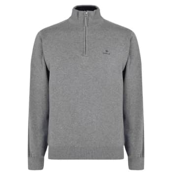 Gant Gant Classic Cotton half Zip - Grey