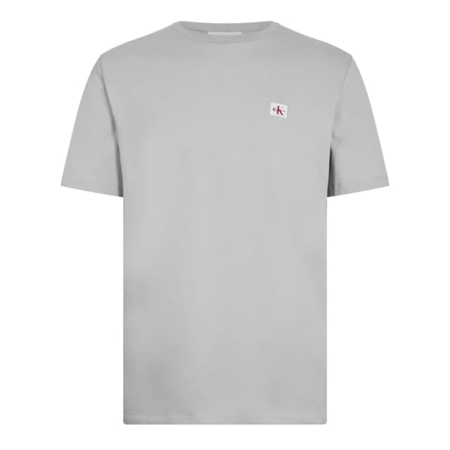 Calvin Klein Jeans Mens CKJ Woven Box Regular Fit T-Shirt Formal Gray male L