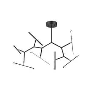 Larissa Lighting - Larissa Kato Ceiling Light 68W 3000K Aluminum, Silicon Sandy Black-Gold